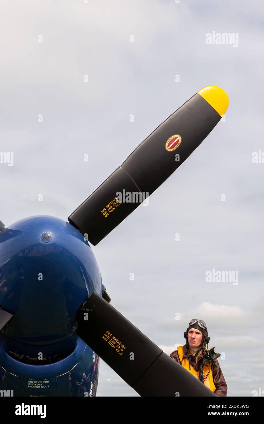 Sywell Aerodrome, Northamptonshire, UK. 23rd Jun, 2024. The Sywell Airshow is a new event on the
