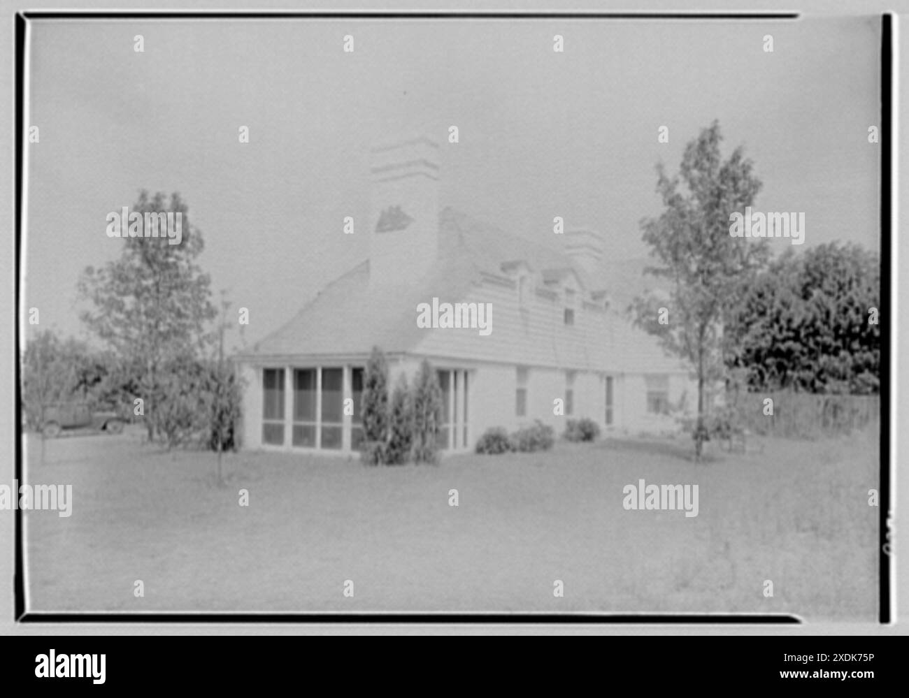 Elisha Dyer, residence in Brookville, Long Island. Rear exterior from