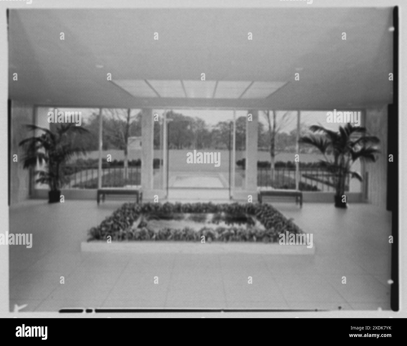 Interior view central atrium Black and White Stock Photos & Images - Alamy