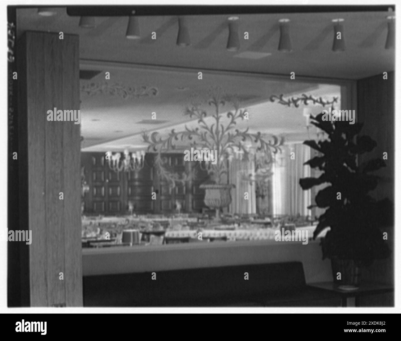 Stouffer's restaurant, Lancaster Ave., Philadelphia. Lobby, to ...