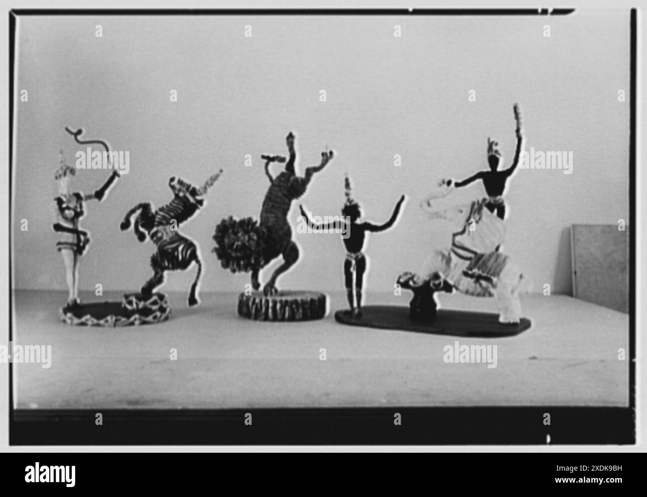 Eileen Allen, 50 E. 57th St. Pipe cleaner statues: circus animals ...
