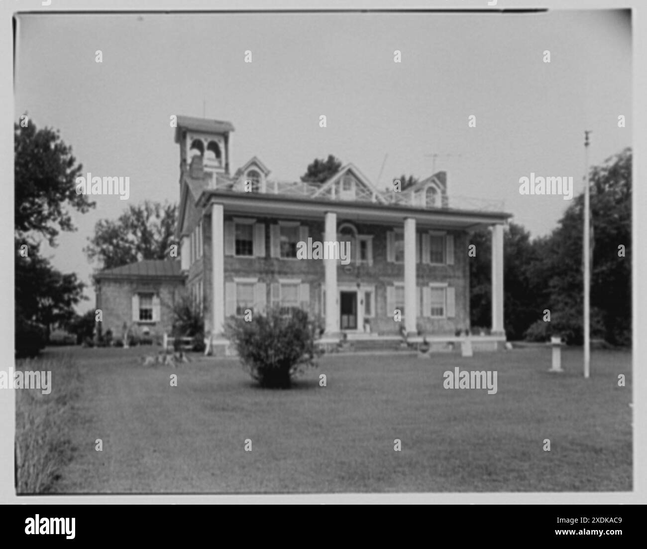 Martin Van Buren, residence in Kinderhook, New York. General view, closeup. GottschoSchleisner