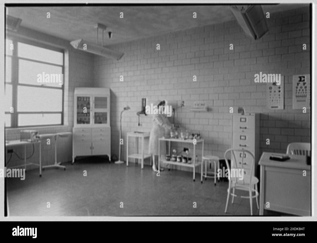 Corning Glass Works, Parkersburg, West Virginia. Hospital. Gottscho-Schleisner Collection Stock Photo