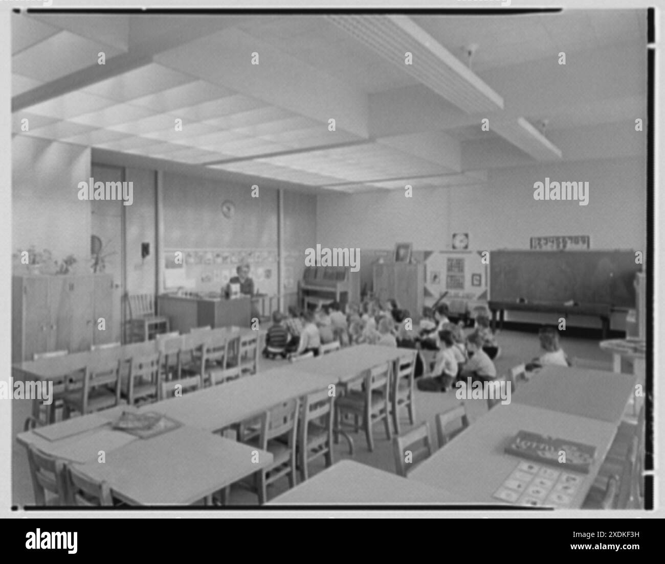 Cherry Lane School, Carle Place, Long Island. Classroom. Gottscho