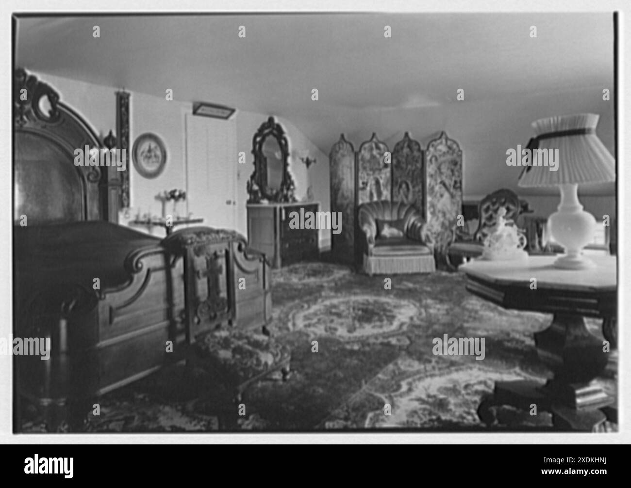 Harvey S. Ladew, Pleasant Valley, residence in Monkton, Maryland. Mae West room. Gottscho-Schleisner Collection Stock Photo