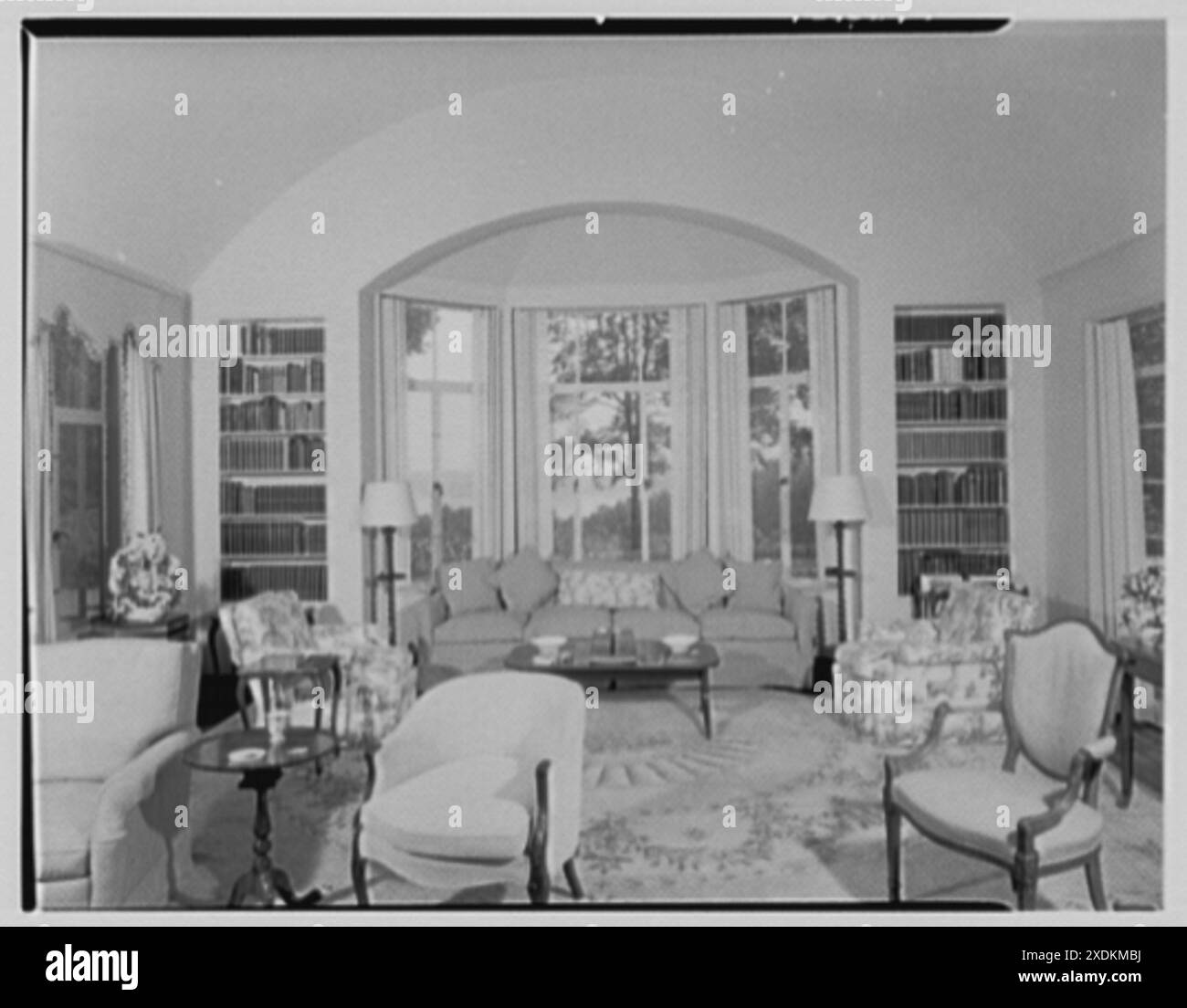 Mrs. Nelson Doubleday, residence in Mill Neck, Long Island. Living room ...