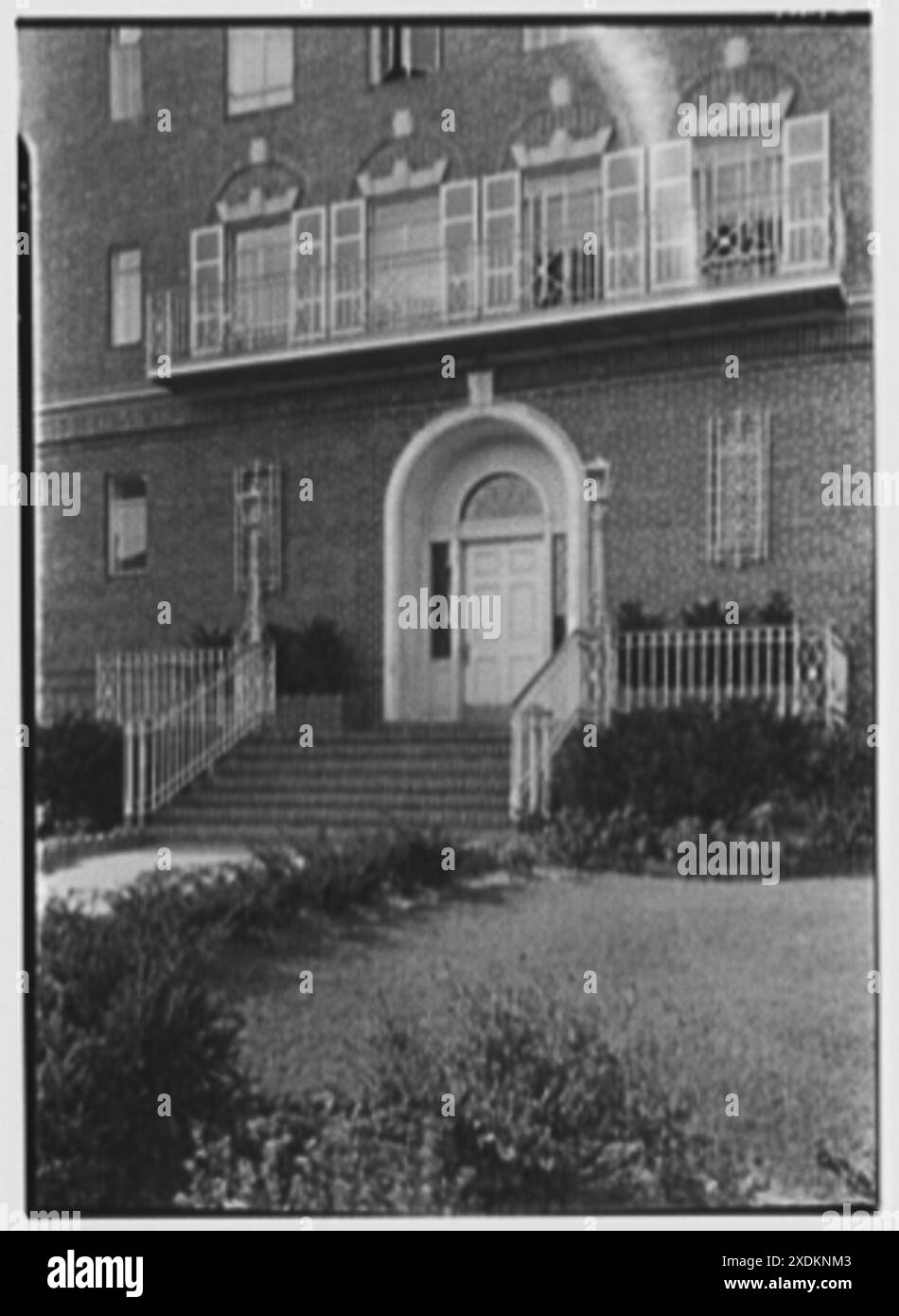 Andrew Jackson Apartments, Forest Hills, New York. Detail. GottschoSchleisner Collection Stock