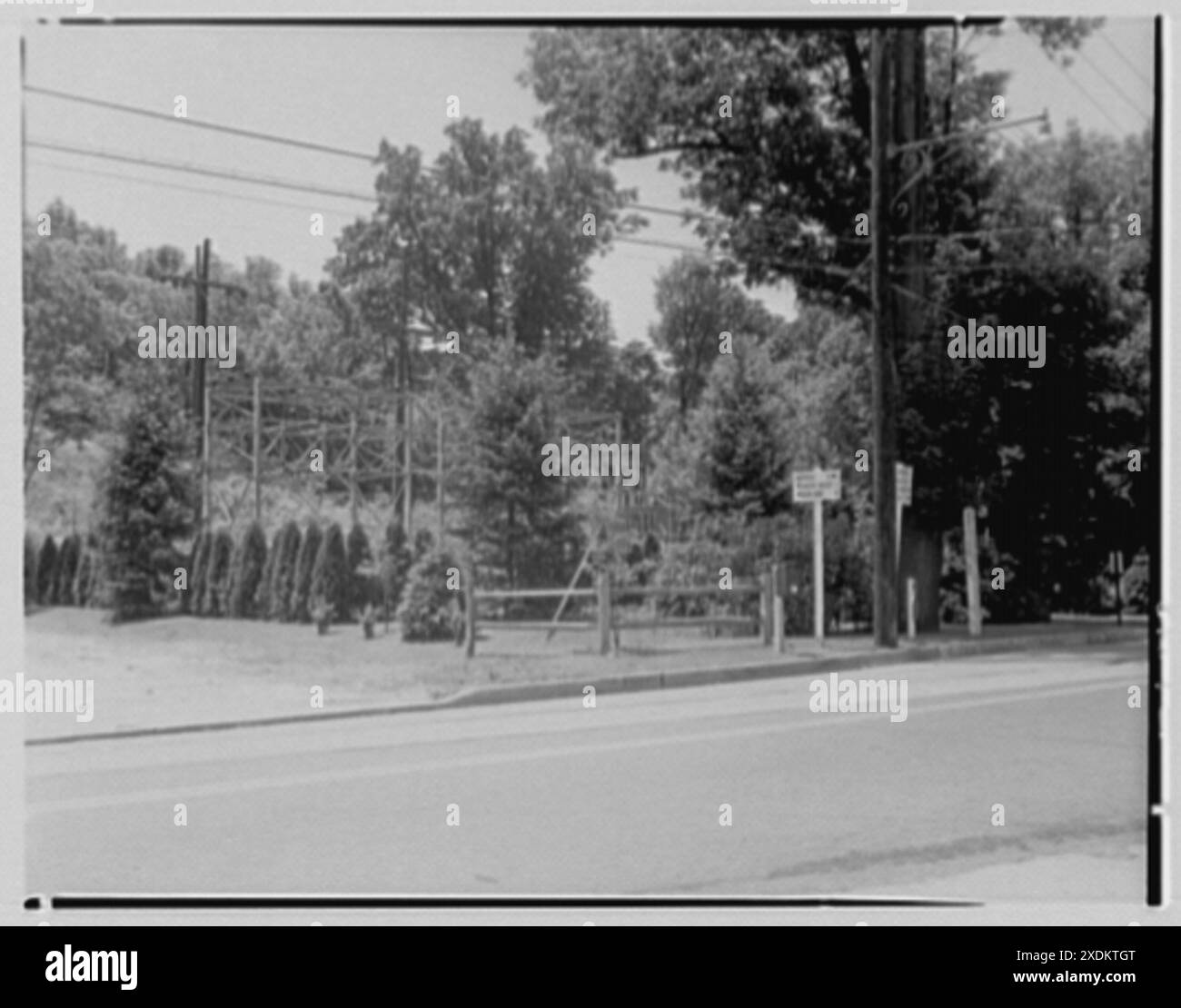 Long Island Light and Power Co. Locust Valley substation. Gottscho