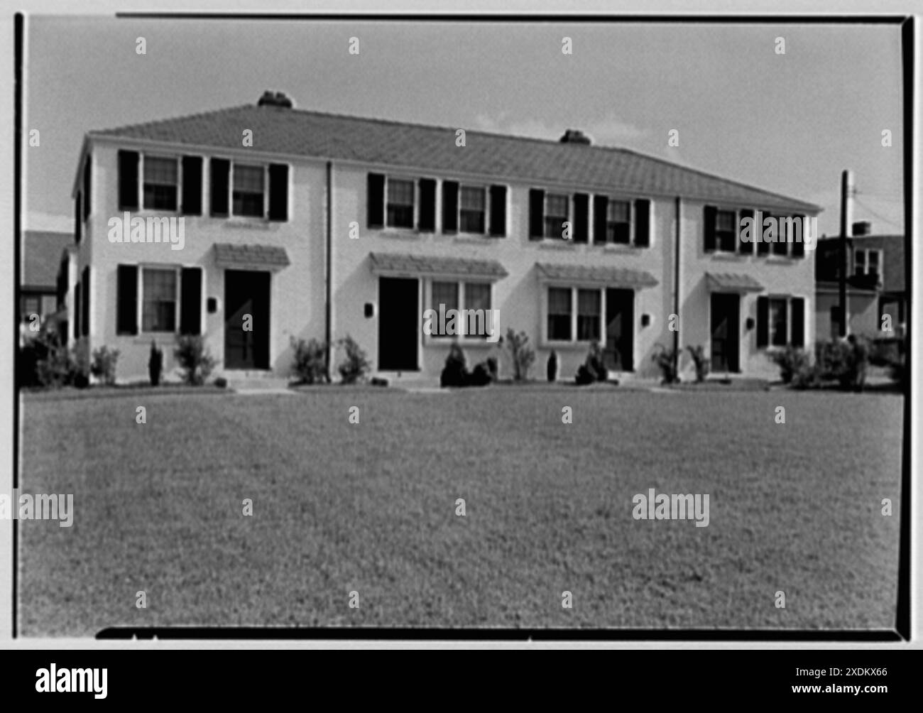 New Brunswick Housing Authority. Lee Terrace, center building. Gottscho