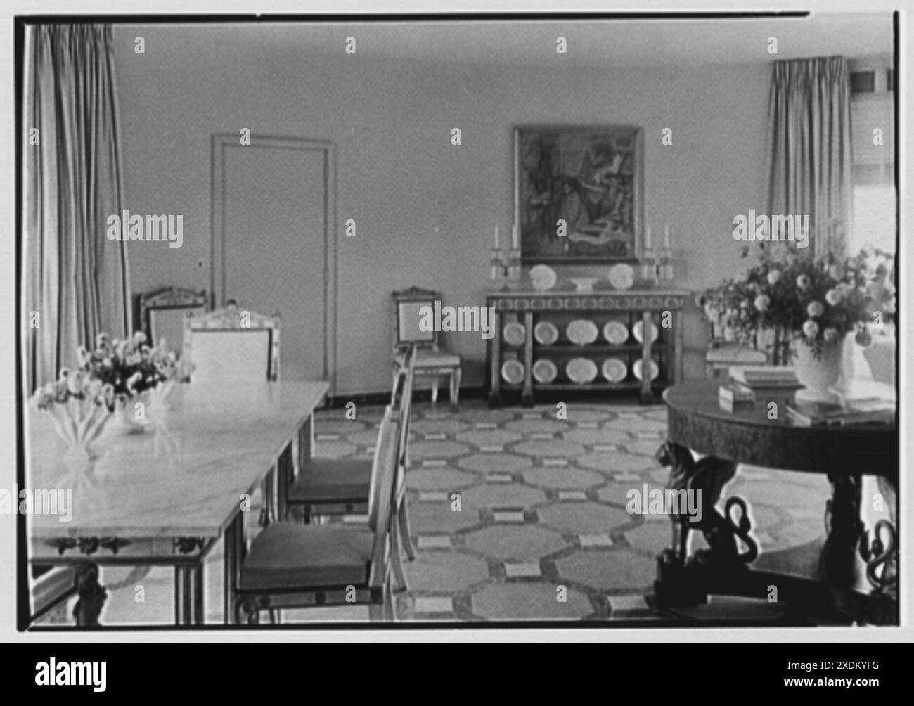 Lathrop Brown, residence in Southampton, Long Island. Living room IV ...