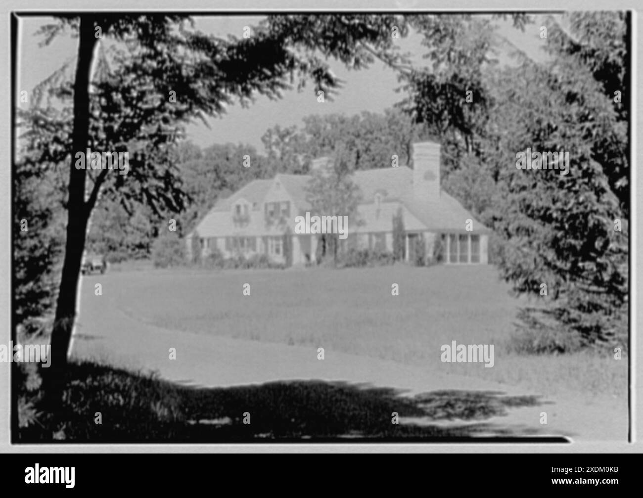 Elisha Dyer, residence in Brookville, Long Island. House from entrance