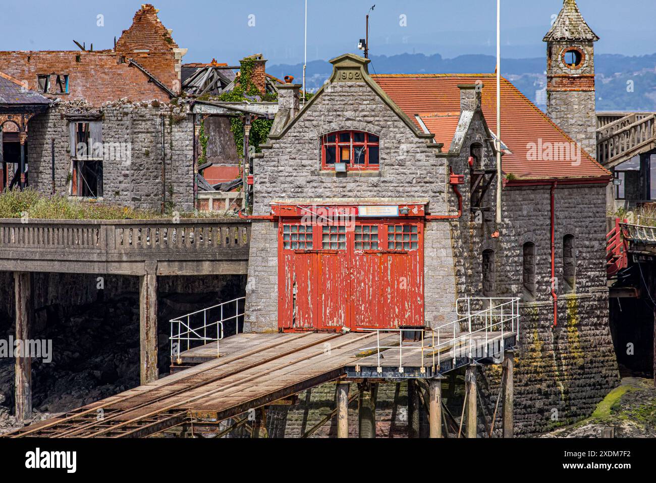 Images Of The Derelict Historic Birnbeck Pier At Weston-super-Mare For Which North Somerset ...