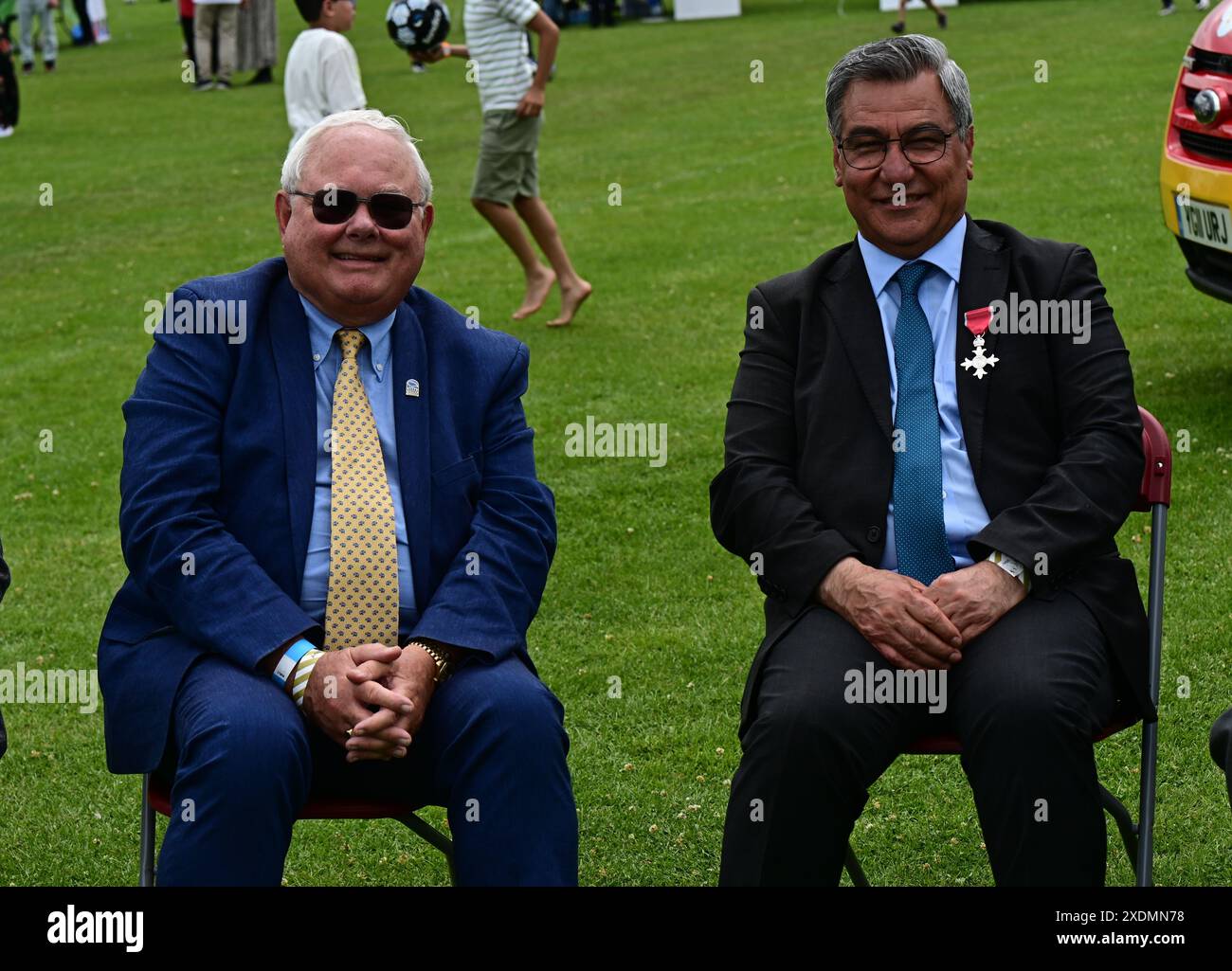 LONDON, ENGLAND. 23 JUNE 2024: Keith Best and Dr Nooralhaq Nasimi at ...