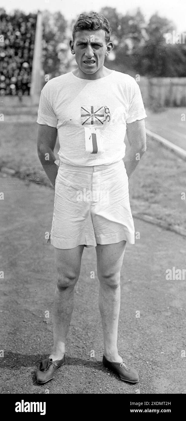 Harold Maurice Abrahams (1899 – 1978) English track and field athlete. and Olympic champion in 1924 Stock Photo