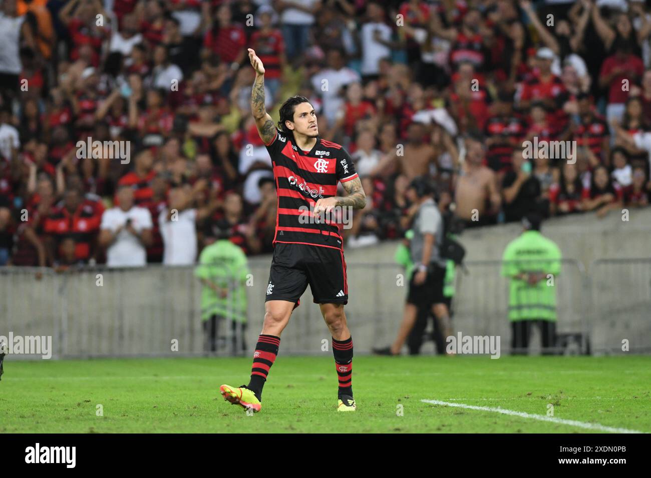 Rio, Brazil - june 23, 2024: Pedro player in match between Fluminense