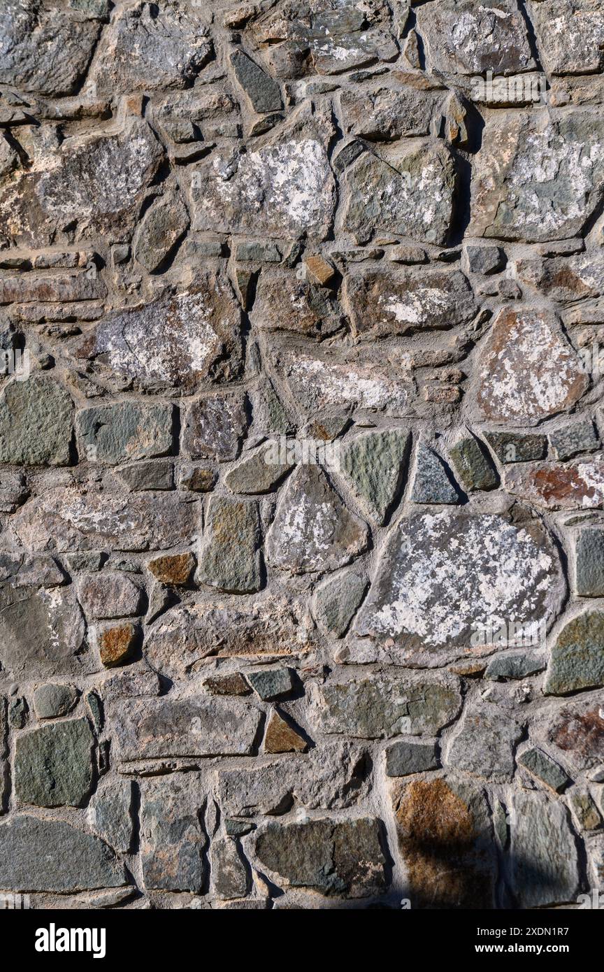 Old wall made of rocks and mortar. Can be used as background 1 Stock ...
