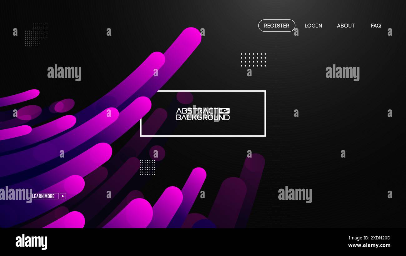 Dynamic Purple Abstract Background for Web Design Stock Vector