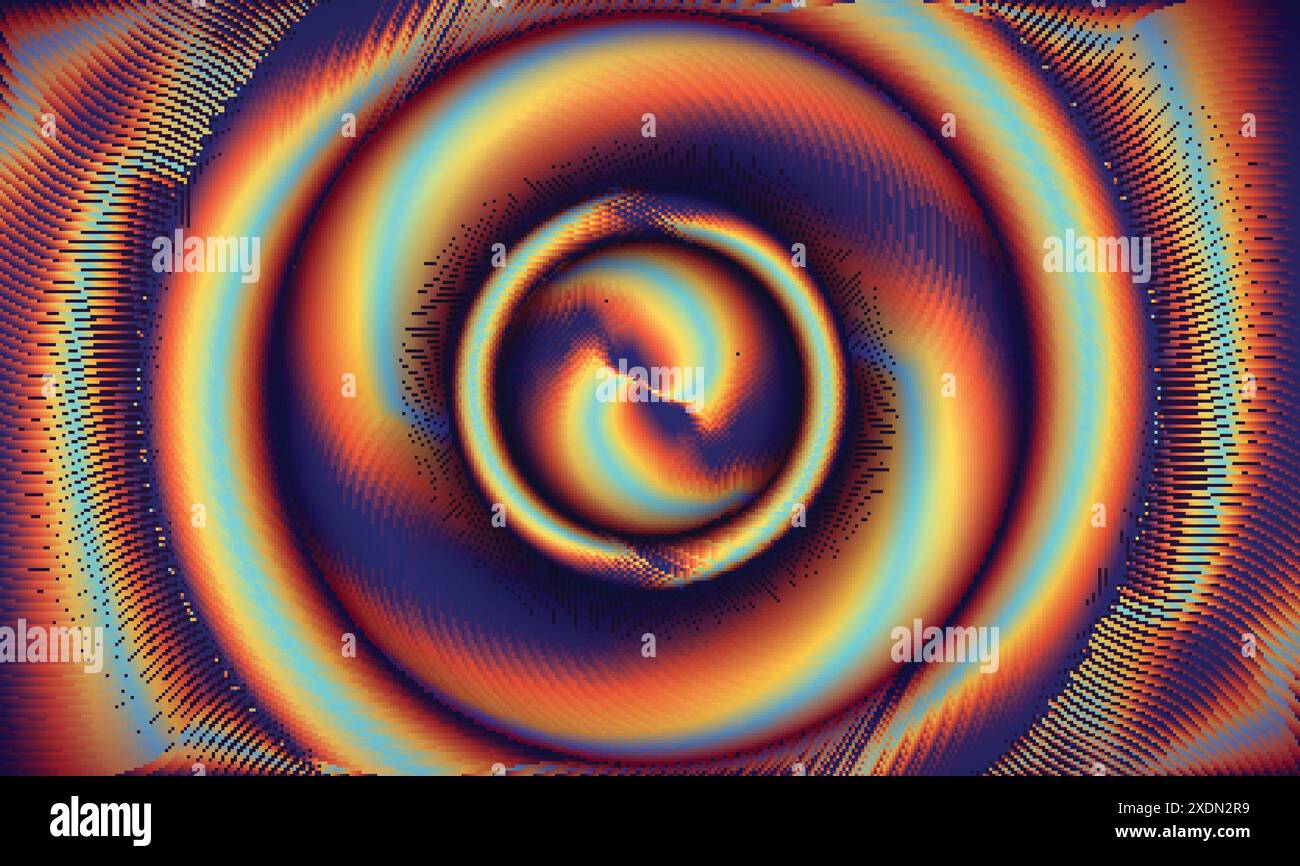 Hypnotic spiral abstract background in Stock Vector Images - Alamy