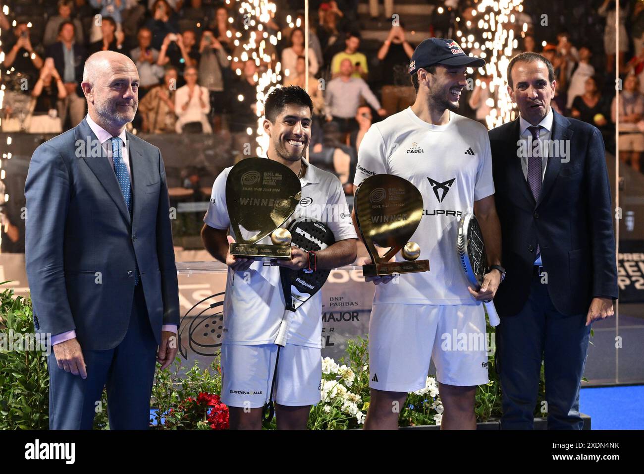 Federico Chingotto and Alejandro Galan the winners during the awards ...