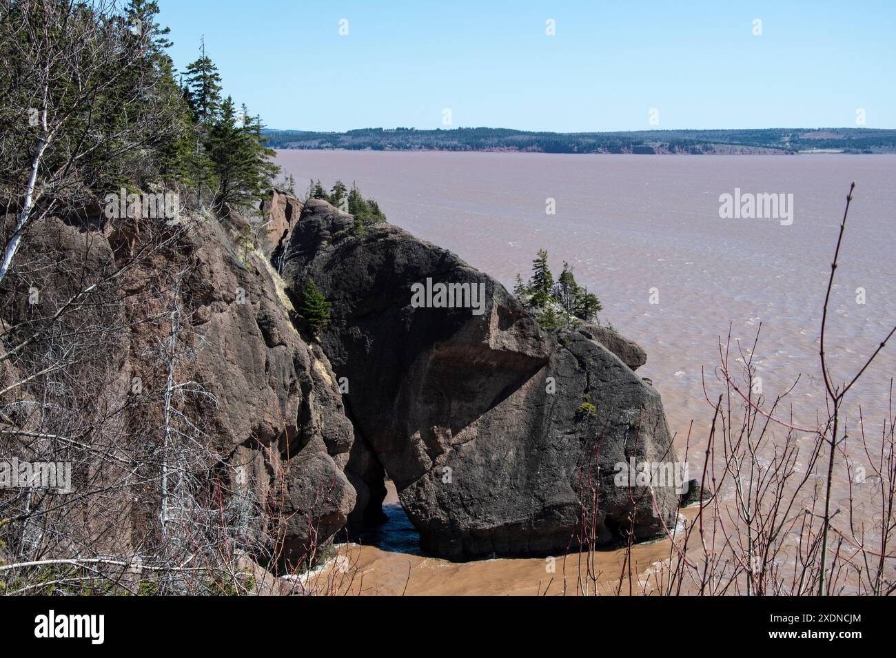 Diamond rock at Hopewell Rocks Provincial Park in Hopewell Cape, New ...
