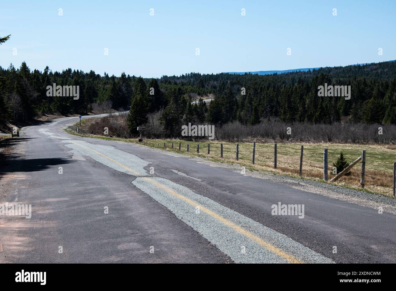 NB 915 in Waterside, New Brunswick, Canada Stock Photo