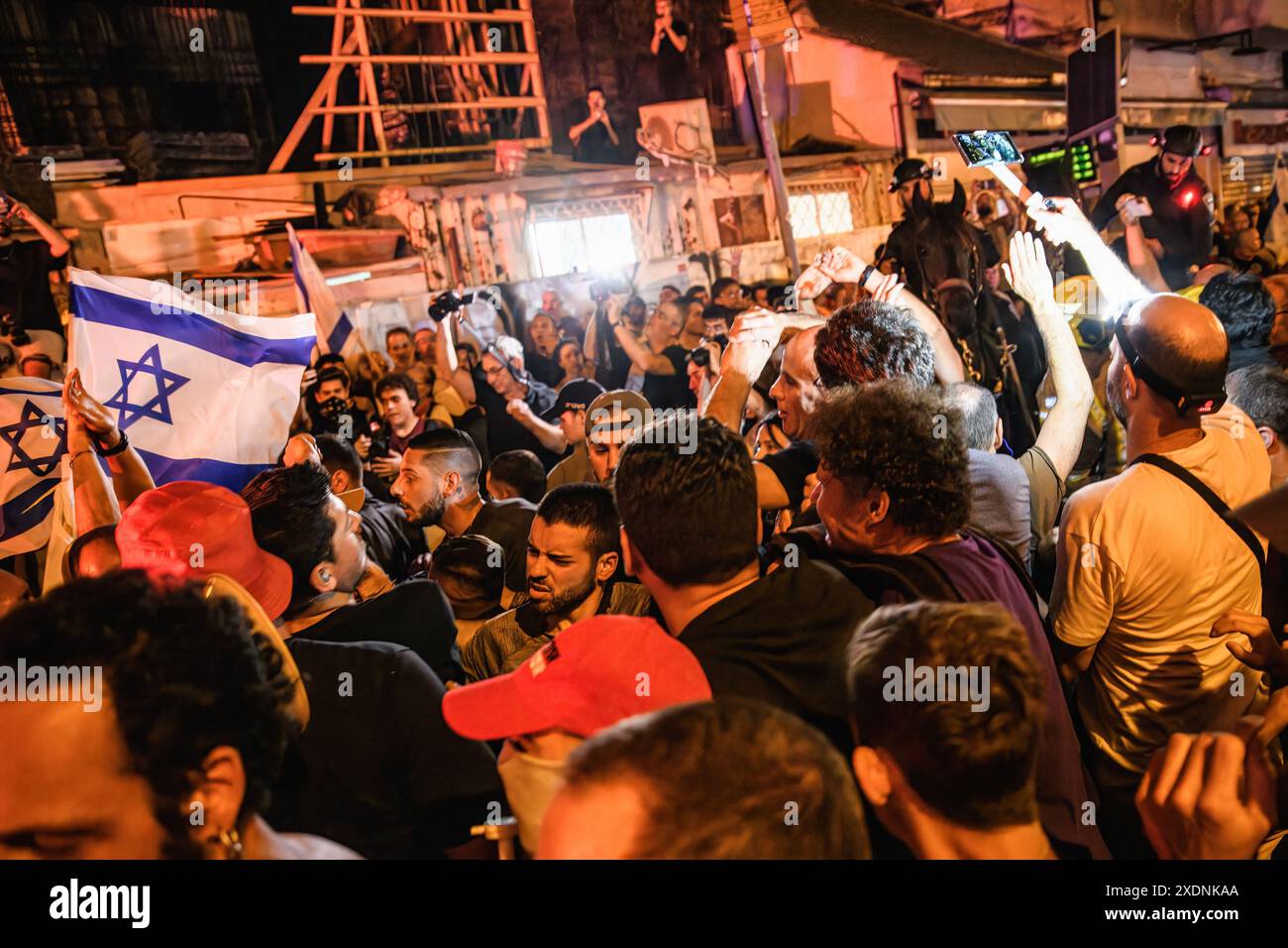 Likud party flags hi-res stock photography and images - Alamy