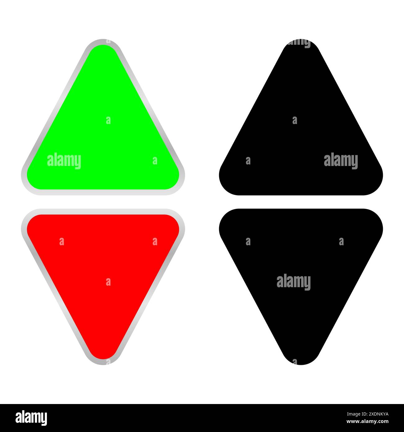 Up and down button sign. Vector design. Stock Vector