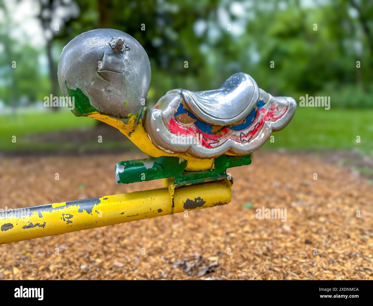 Playground Spring Rocker Chair Playground animal rocking chair hi-res stock photography and images - Alamy