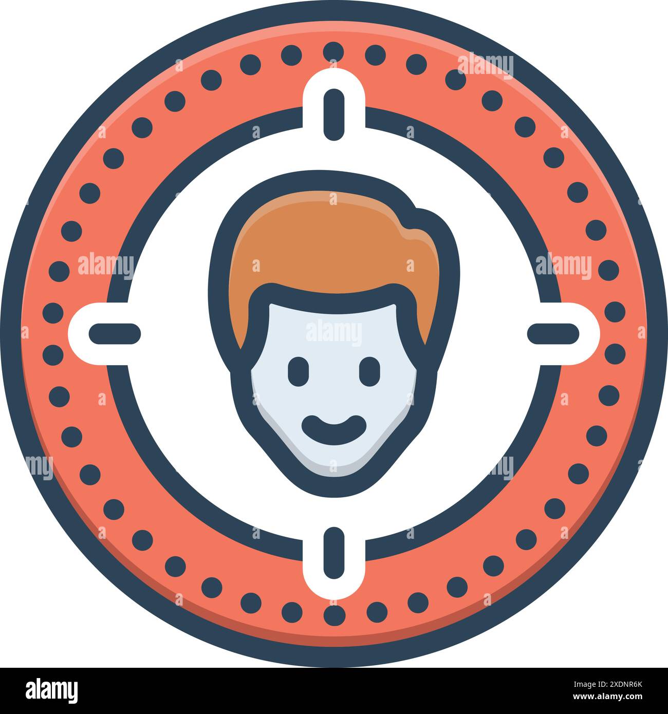 Icon for headhunting, user Stock Vector
