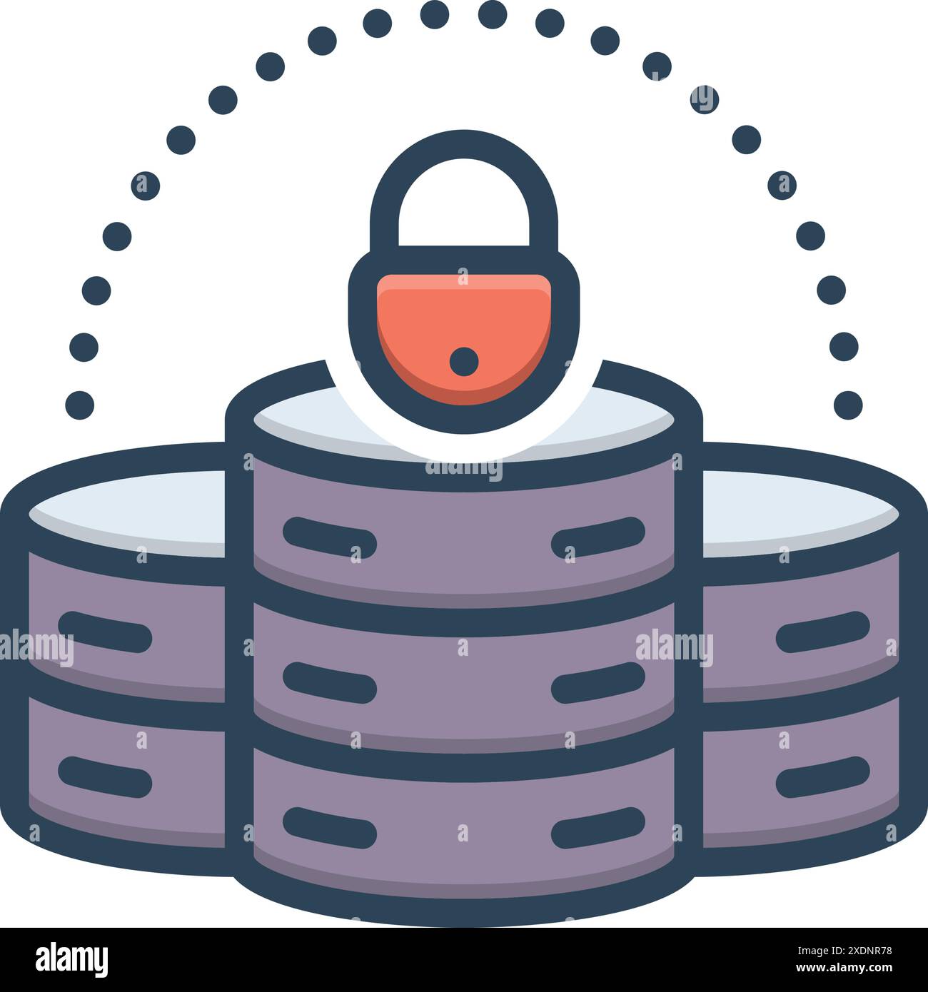 Icon for data security, cyber security Stock Vector