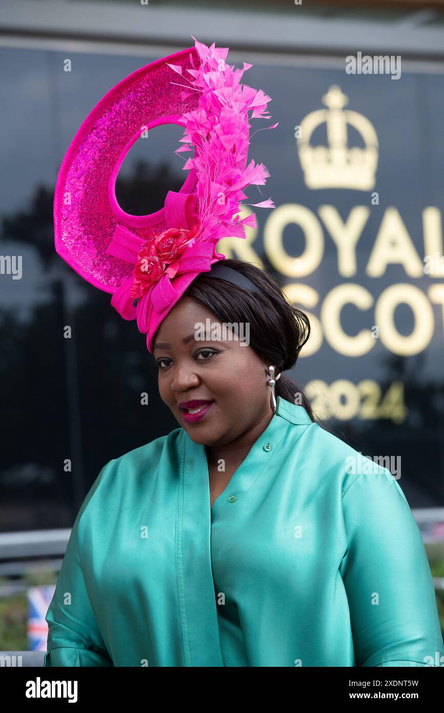 Ascot, UK. 21st June, 2024. Racegoers at Ascot Racecourse on Day Four