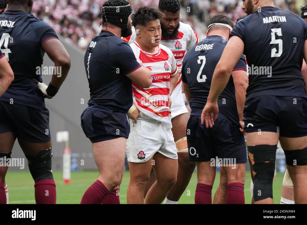 Japan's Shuhei Takeuchi during the rugby test match Lipovitan D