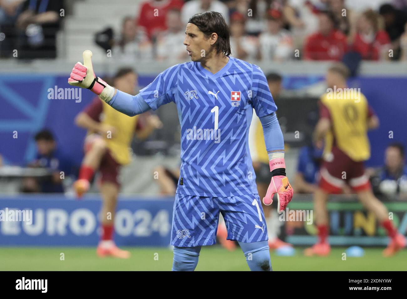 Switzerland goalkeeper Yann Sommer during the UEFA Euro 2024, Group A, football match between Switzerland and Germany on June 23, 2024 at Deutsche Bank Park in Frankfurt, Germany Stock Photo