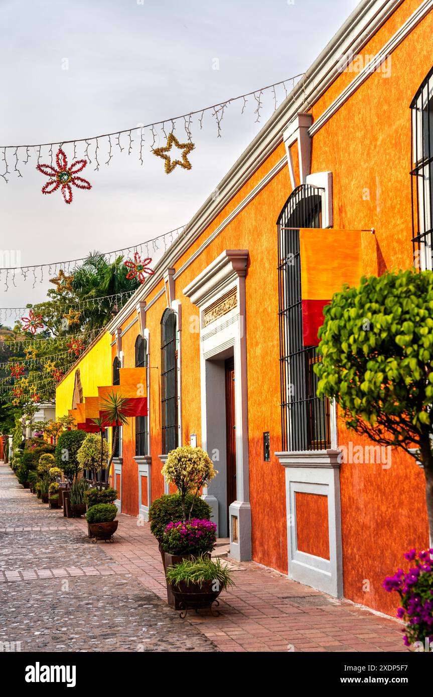 Traditional houses in Tequila town - magical town in Jalisco, Mexico ...