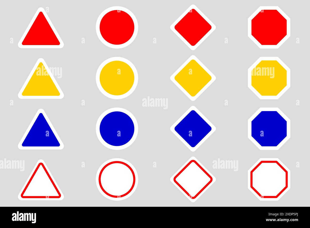 Blank road signs. Vector illustration Stock Vector Image & Art - Alamy