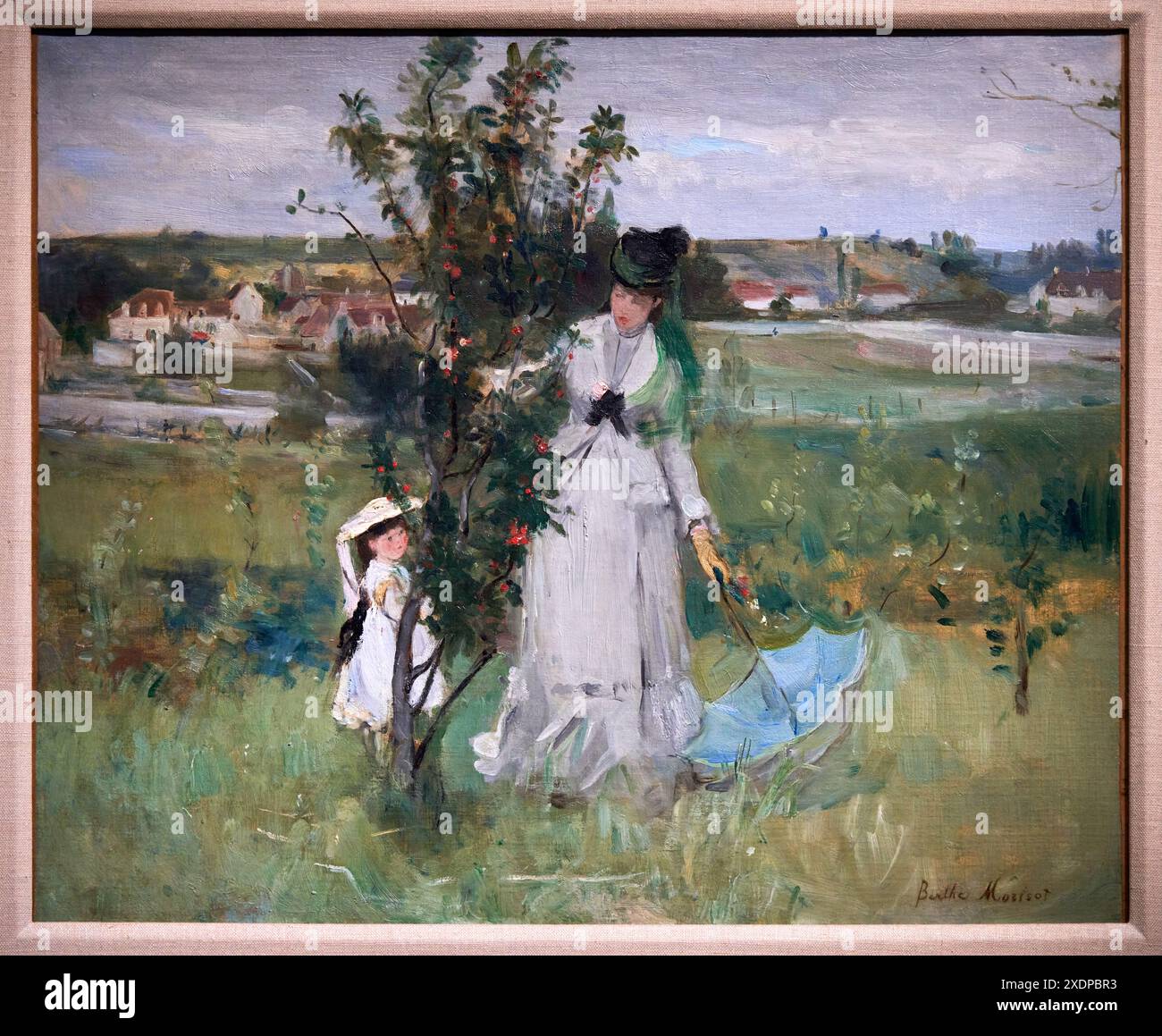 Berthe Morisot (1841-1895), Cache-cache, 1873, Exhibition at the museum ...