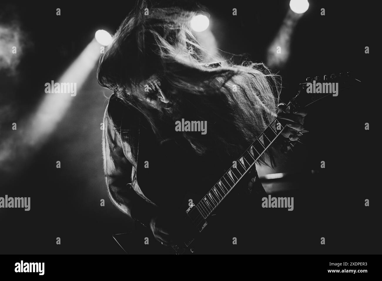 Copenhagen, Denmark. 19th, June 2024. The Norwegian black metal band 1349 performs a live