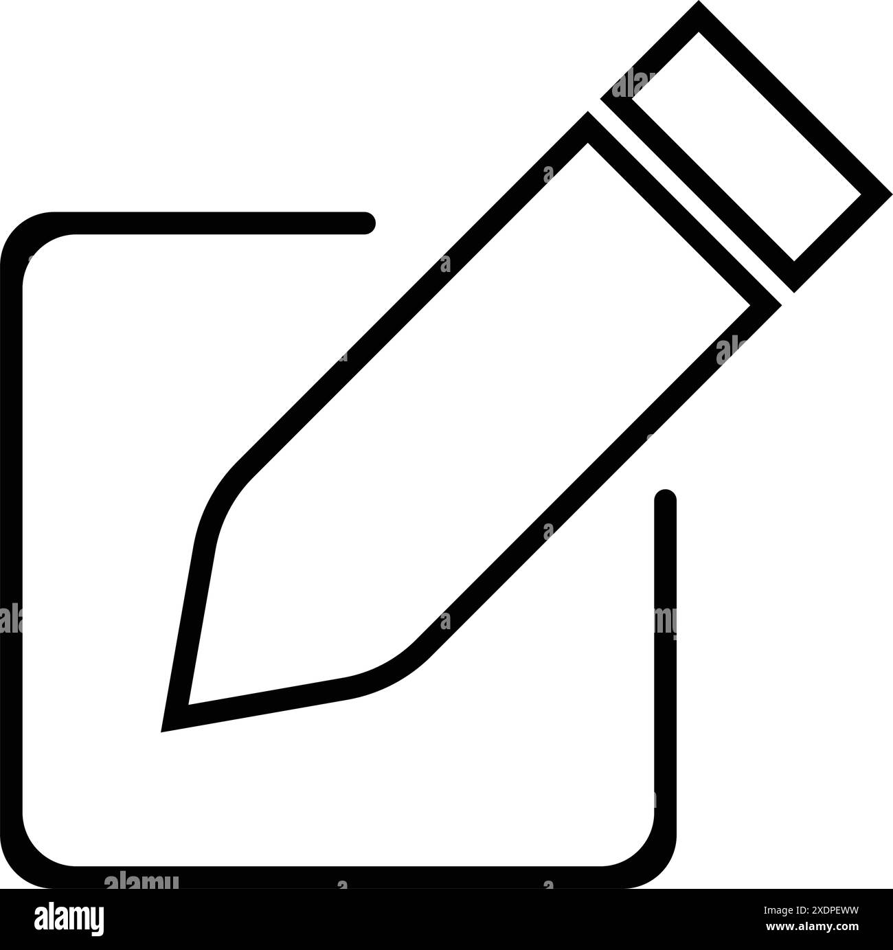 computer editing icon for web, apk, android illustration design Stock Vector