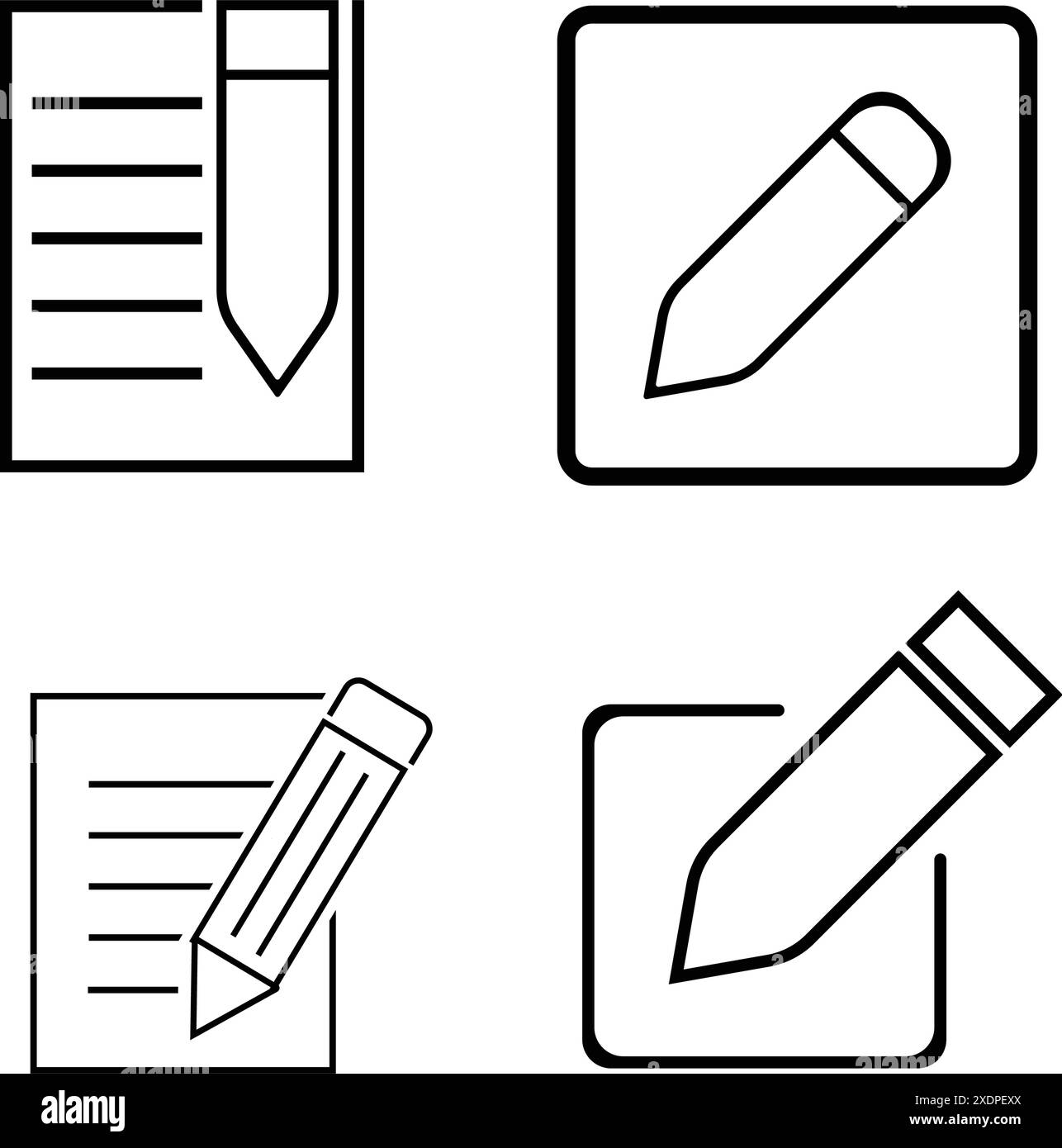 computer editing icon for web, apk, android illustration design Stock Vector