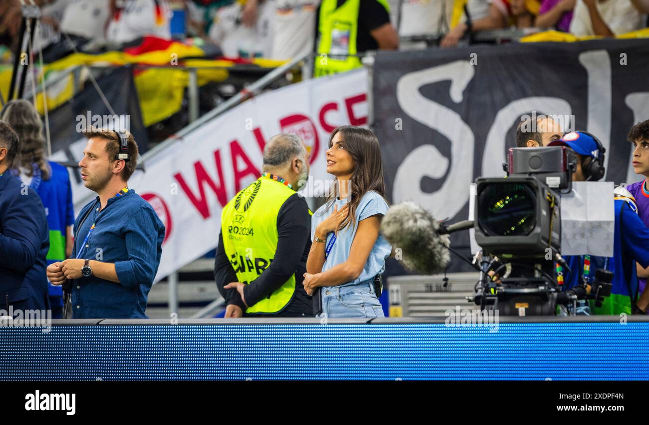 Frankfurt, Germany. 23rd Jun 2024.  ARD Moderatorin Lea Wagner  Switzerland - Germany Schweiz - Deutschland 23.06.2024   Credit: Moritz Muller/Alamy Live News Stock Photo