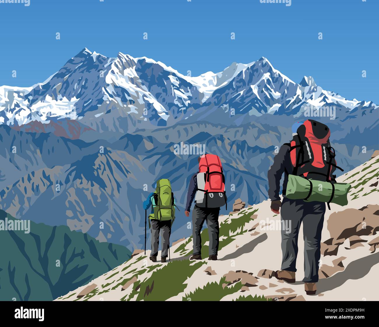 Three pass trek Stock Vector Images Alamy Three pass trek Stock Vector Images Alamy