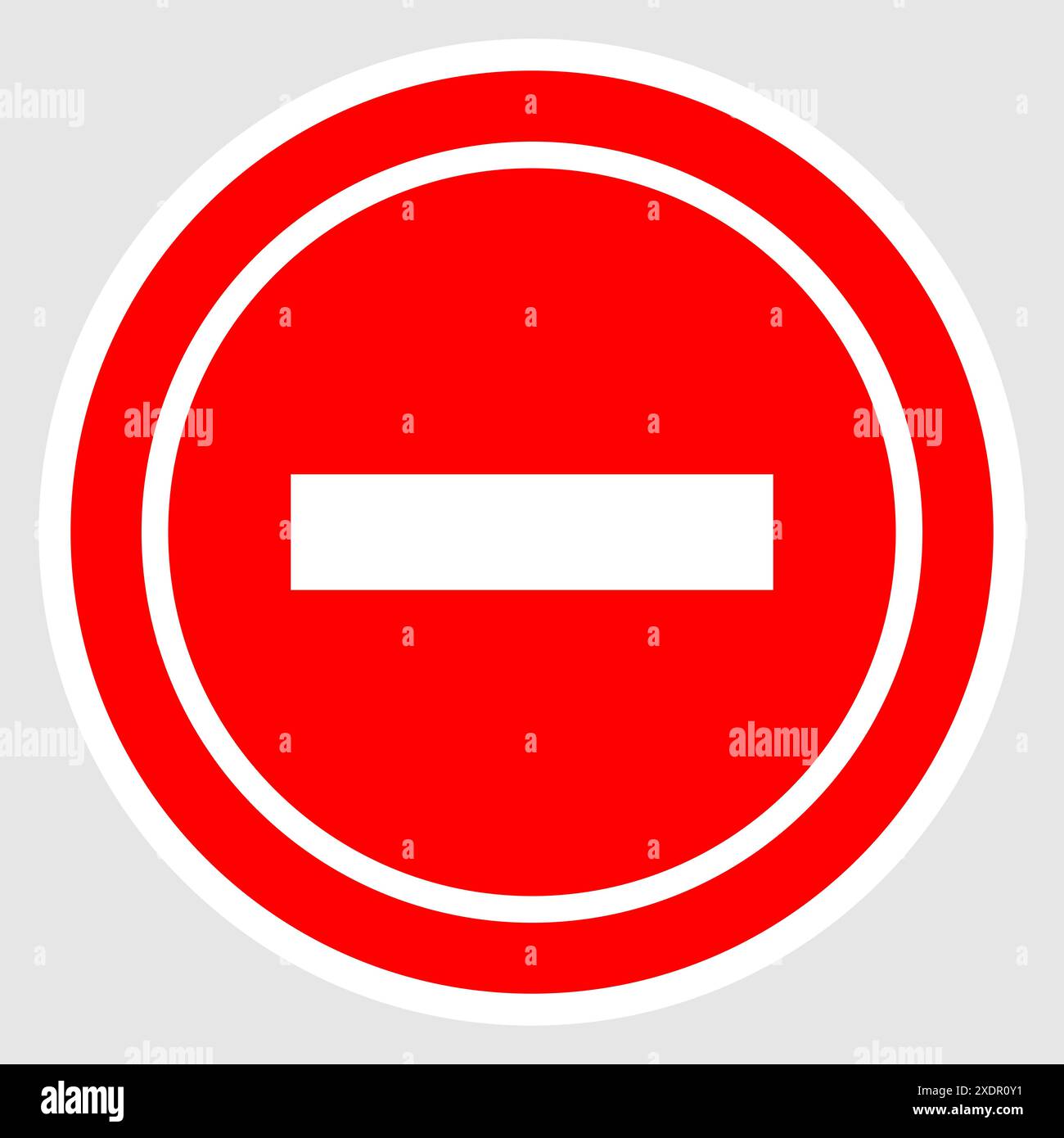 No entry sign. Stop sign. Vector illustration. Stock Vector
