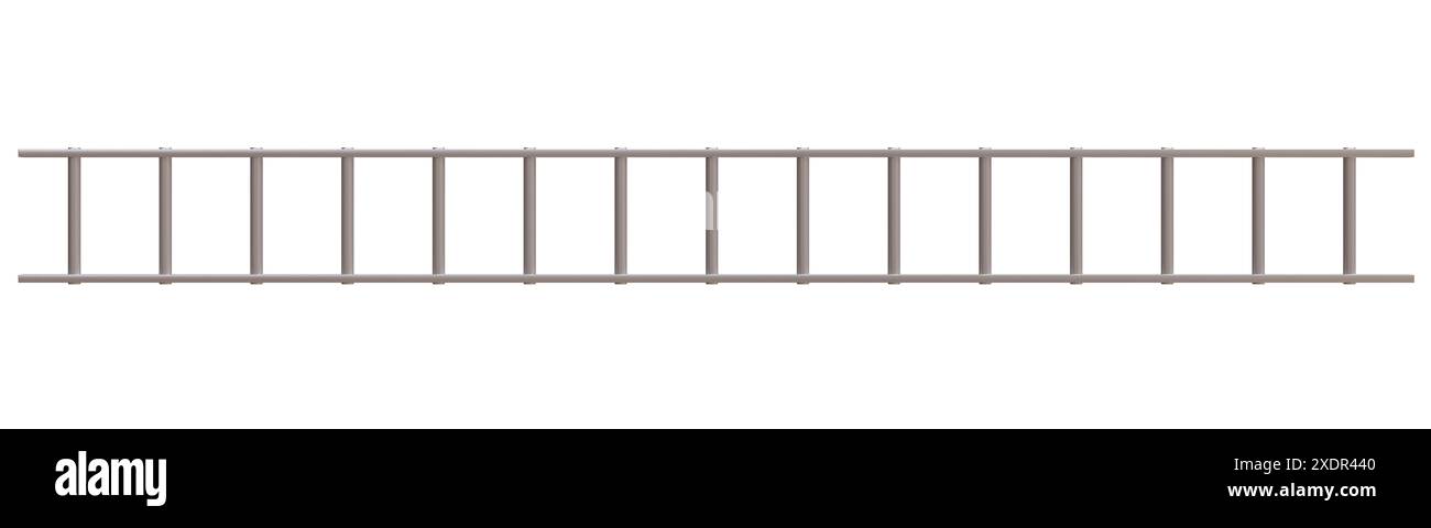 Ladder isolated on white transparent, 3d render Stock Photo