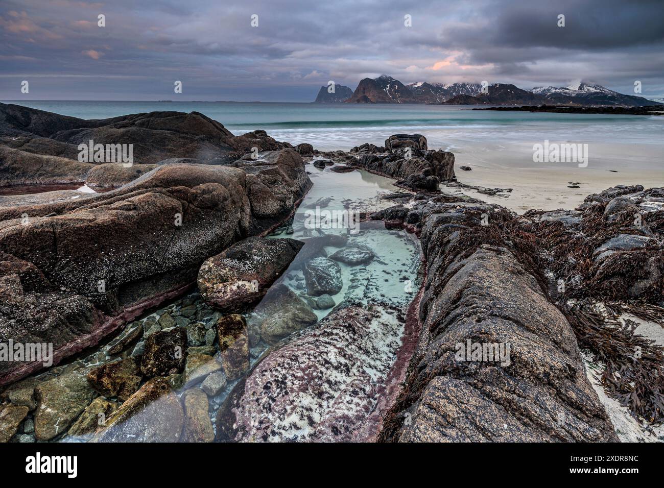 Beach rocks mountains in hi-res stock photography and images - Alamy