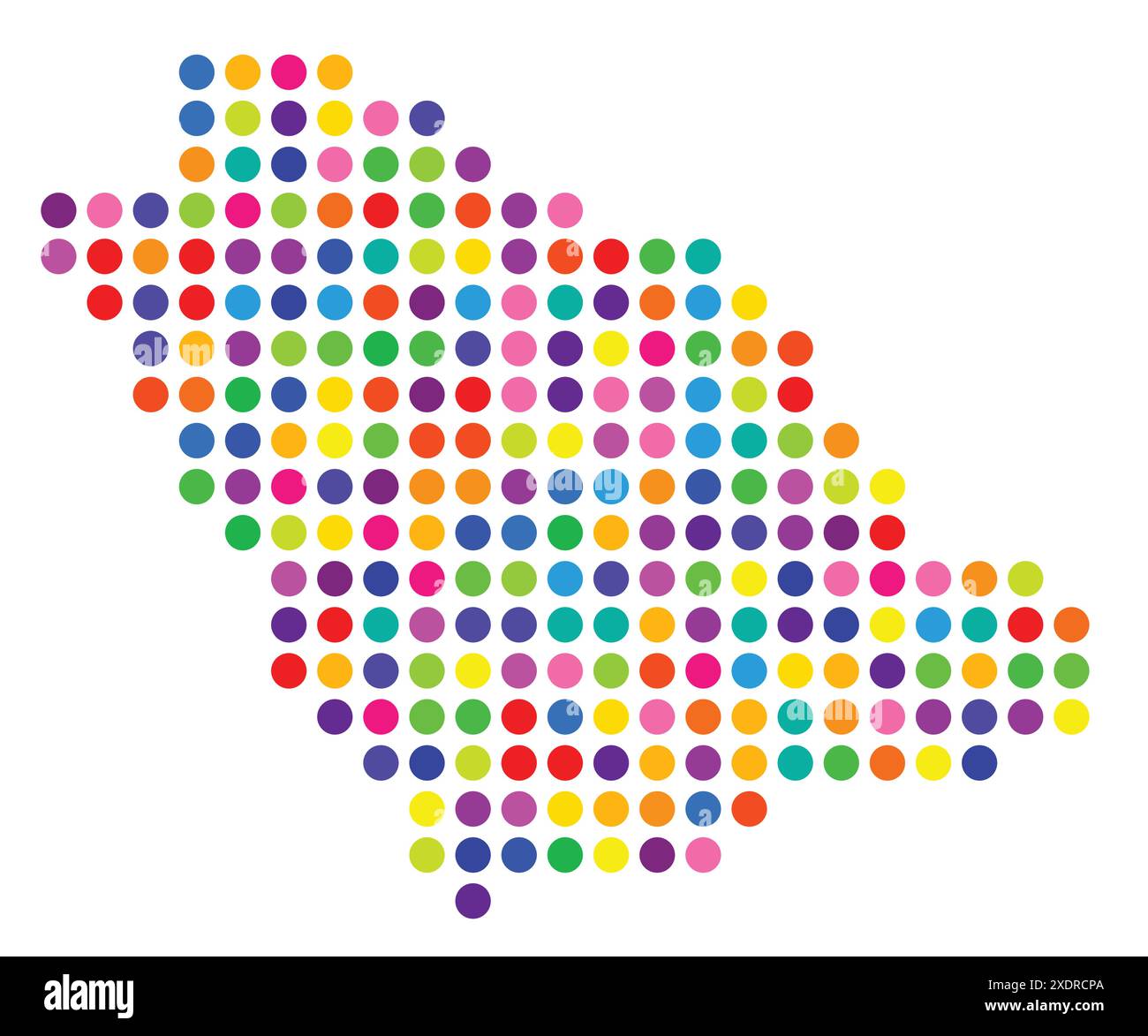 Abstract map of Saudi Arabia showing the area of the country with a ...