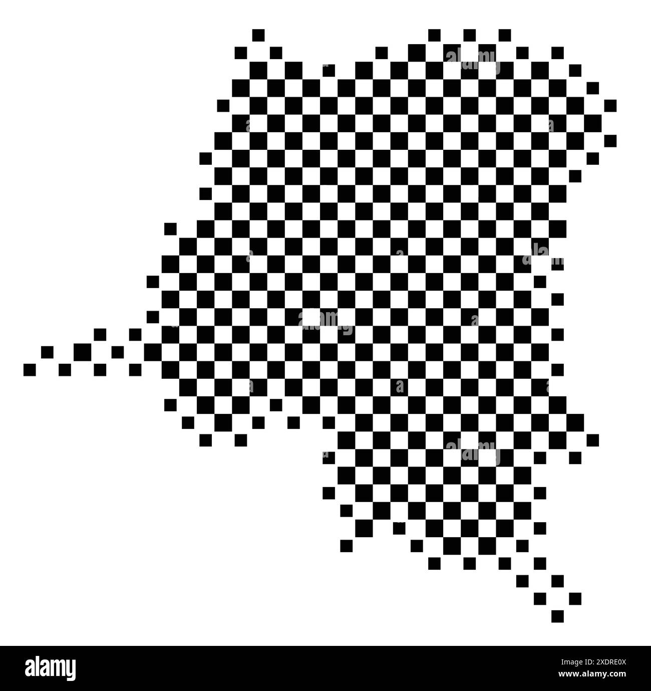 Outline map of republic of congo Black and White Stock Photos & Images ...