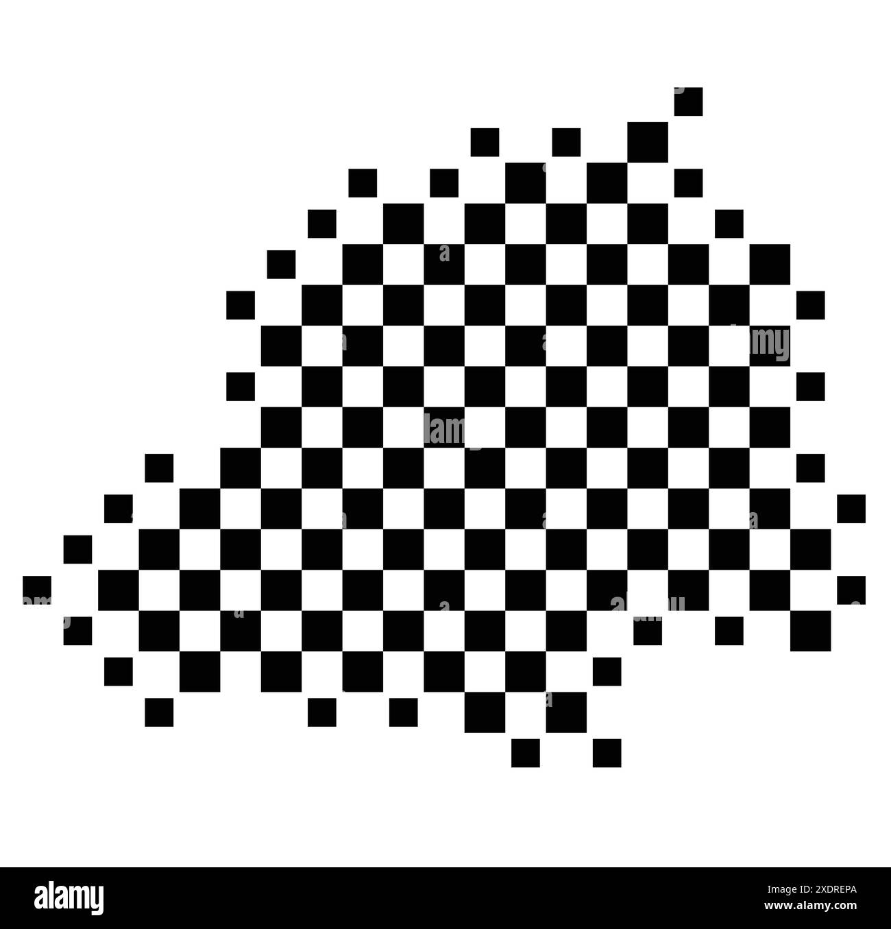 Abstract map of the Vatican City - Abstract Map Of The Vatican City Showing The Country With A Pattern Of Black And White Squares Like A Chessboard 2XDREPA