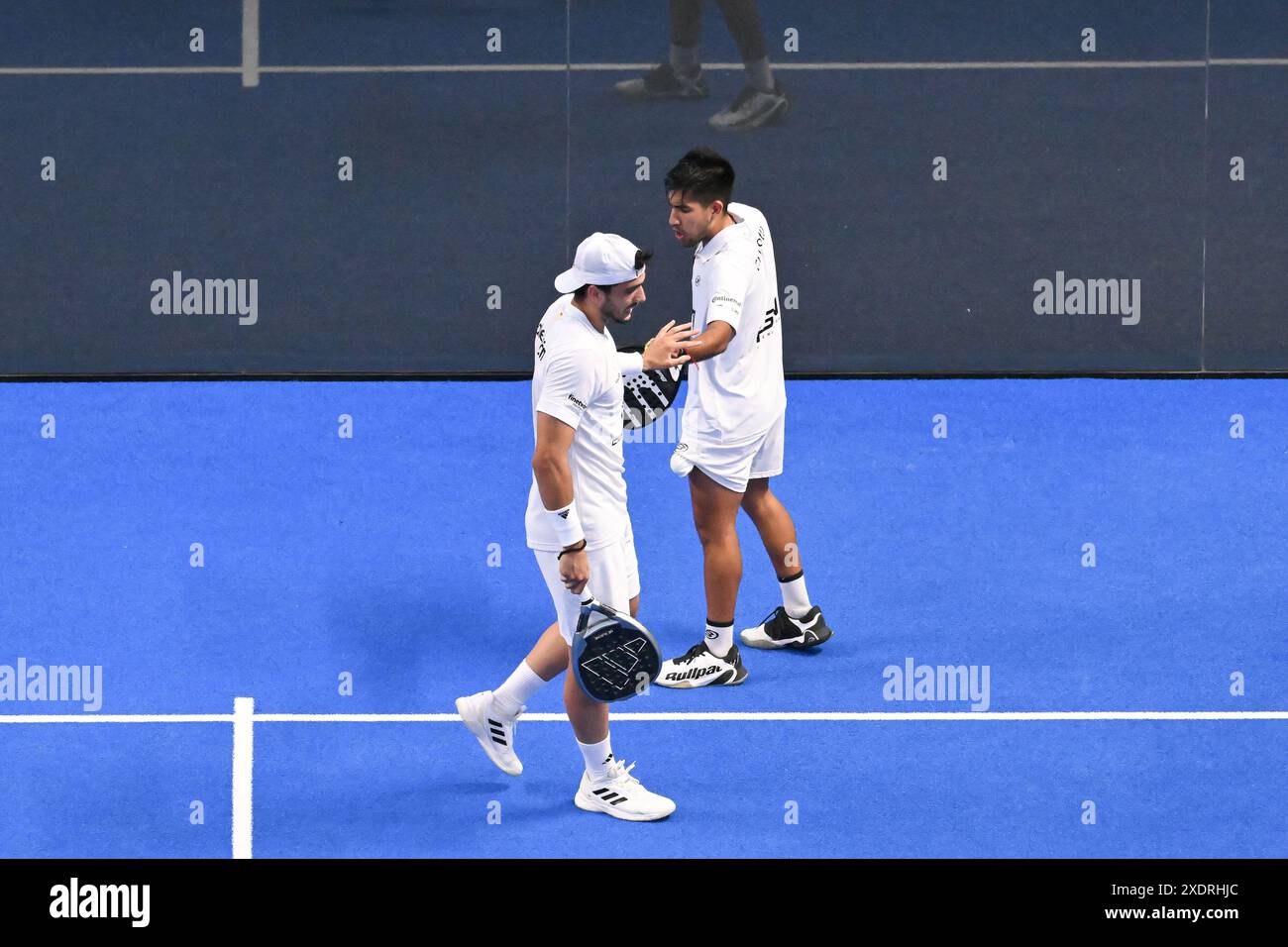 Federico Chingotto and Alejandro Galan during the Final of the BNL ...