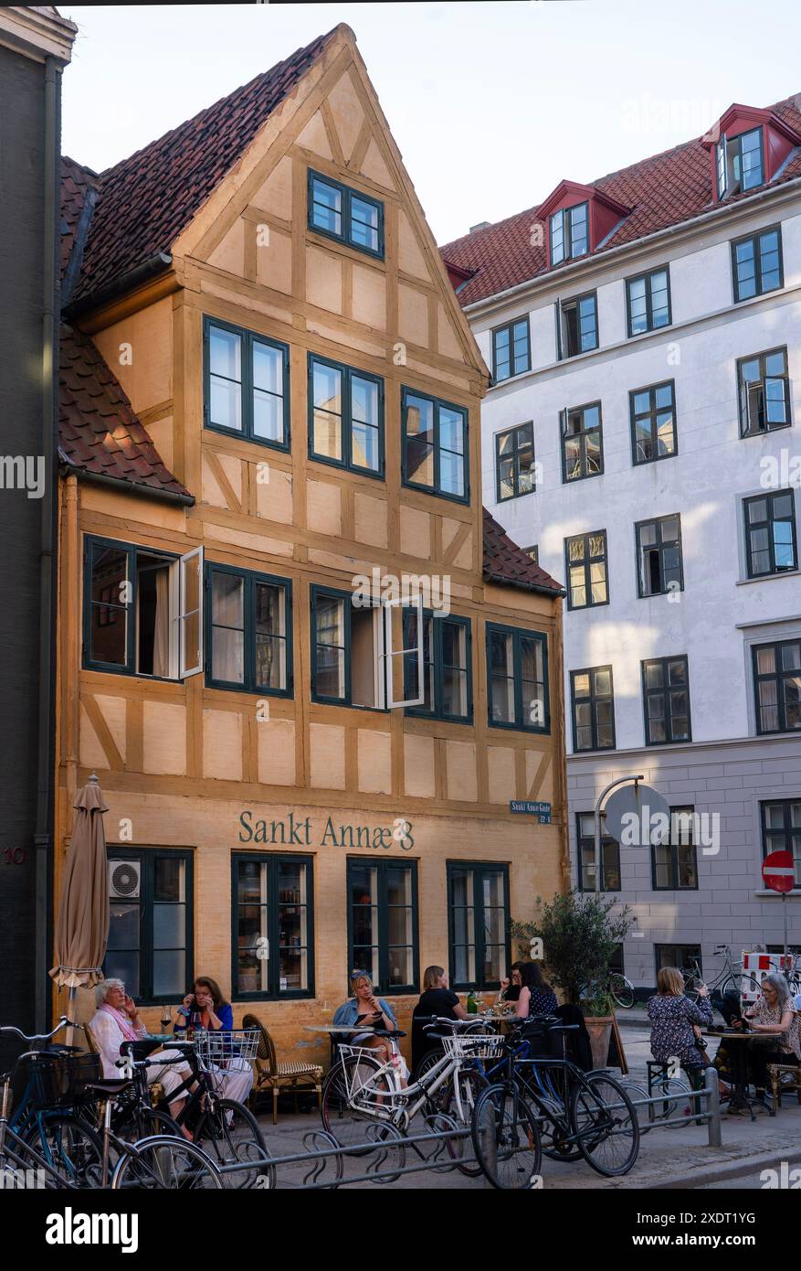Sanjkt Annae 8 restaurant,Copenhagen Denmark Stock Photo