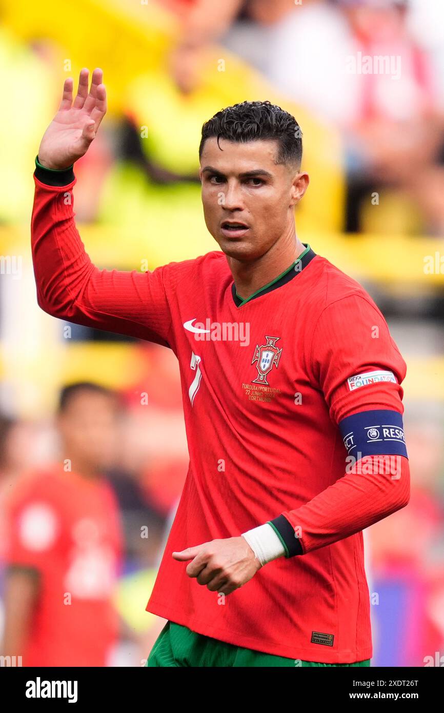 Dortmund, Germany. 24th June, 2024. Portugal's Cristiano Ronaldo during ...